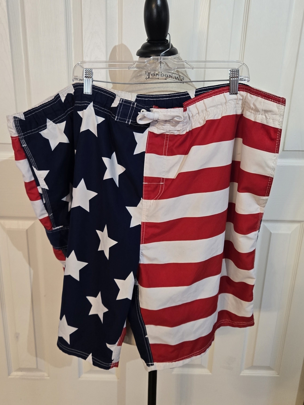 Men's American Flag Swim Trunks - Red, White & Blue